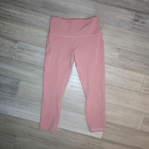 lululemon Wunder Train Blush Pink Leggings Size 10